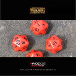 Warzone Resurrection: 4x Blood Red and Black D20 Dice