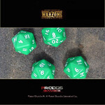 Warzone Resurrection: 4x Green and White D20 Dice